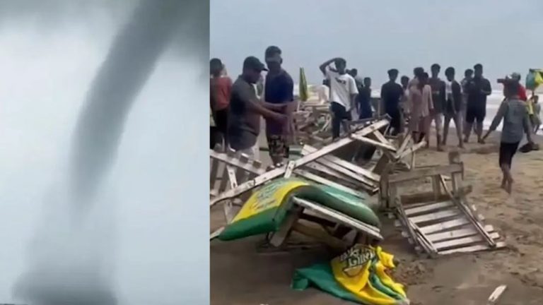 কক্সবাজার সৈকতে টর্নেডোর আঘাত, ক্ষতিগ্রস্ত অর্ধশতাধিক চেয়ার ও ছাতা