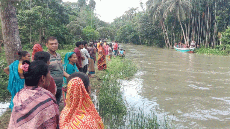 ঝালকাঠিতে খালে ঝাঁপ দিয়ে নিখোঁজ কিশোর