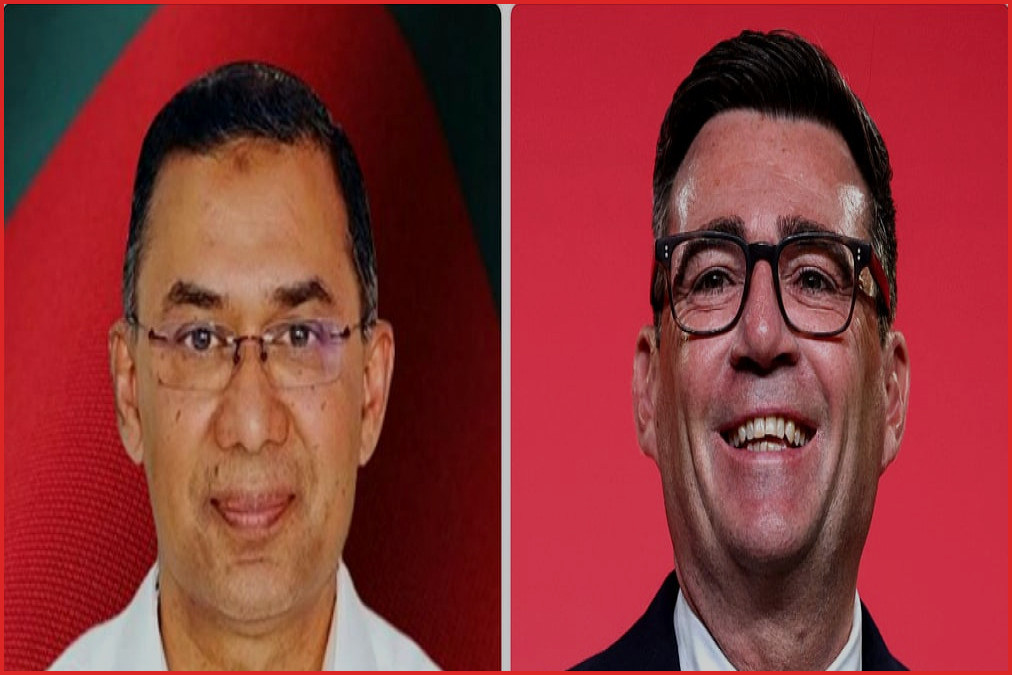 যুক্তরাজ্যের নতুন প্রধানমন্ত্রী অ্যান্ডি বার্নহ্যামকে তারেক রহমানের অভিনন্দন