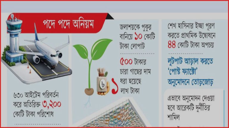 শাহজালাল বিমানবন্দরের থার্ড টার্মিনালে ৩২০০ কোটি টাকার অনিয়ম, লাখ টাকায় চারা কেনা
