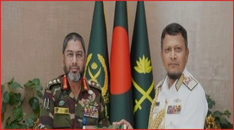 সেনাপ্রধানের সঙ্গে নৌবাহিনী প্রধানের সৌজন্য সাক্ষাৎ