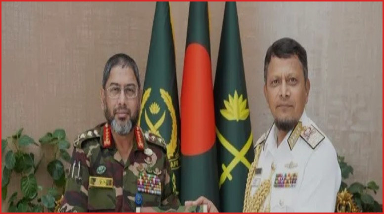 সেনাপ্রধানের সঙ্গে নৌবাহিনী প্রধানের সৌজন্য সাক্ষাৎ