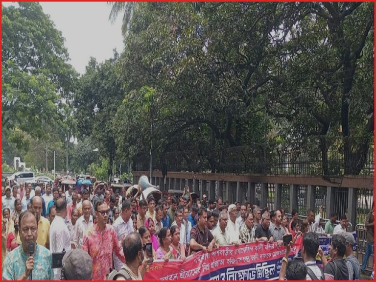 হরিদাস চন্দ্রের মুক্তি ও মন্দির নির্মাণে সহযোগিতার দাবি ঐক্য পরিষদের